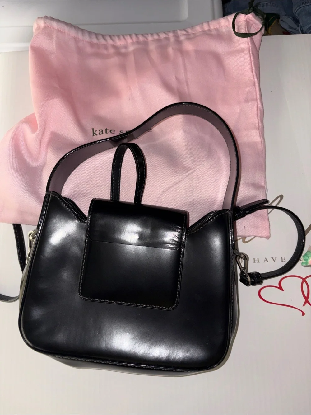 kate spade Black Patent Leather Shoulder Bag